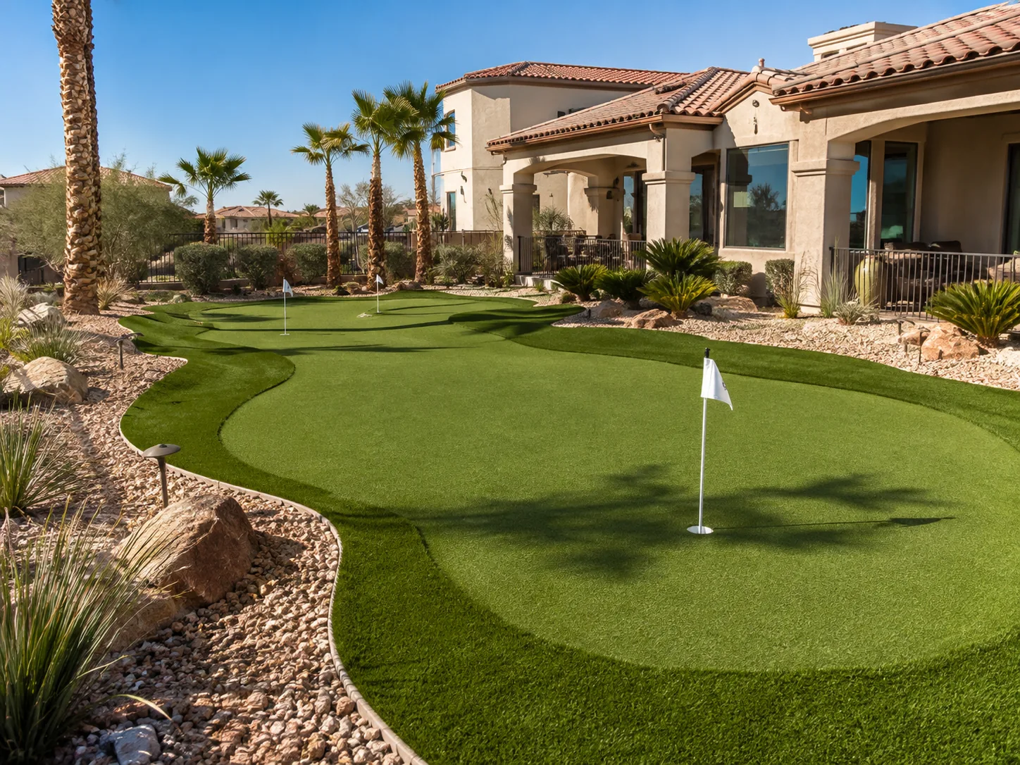 Backyard putting green Henderson NV