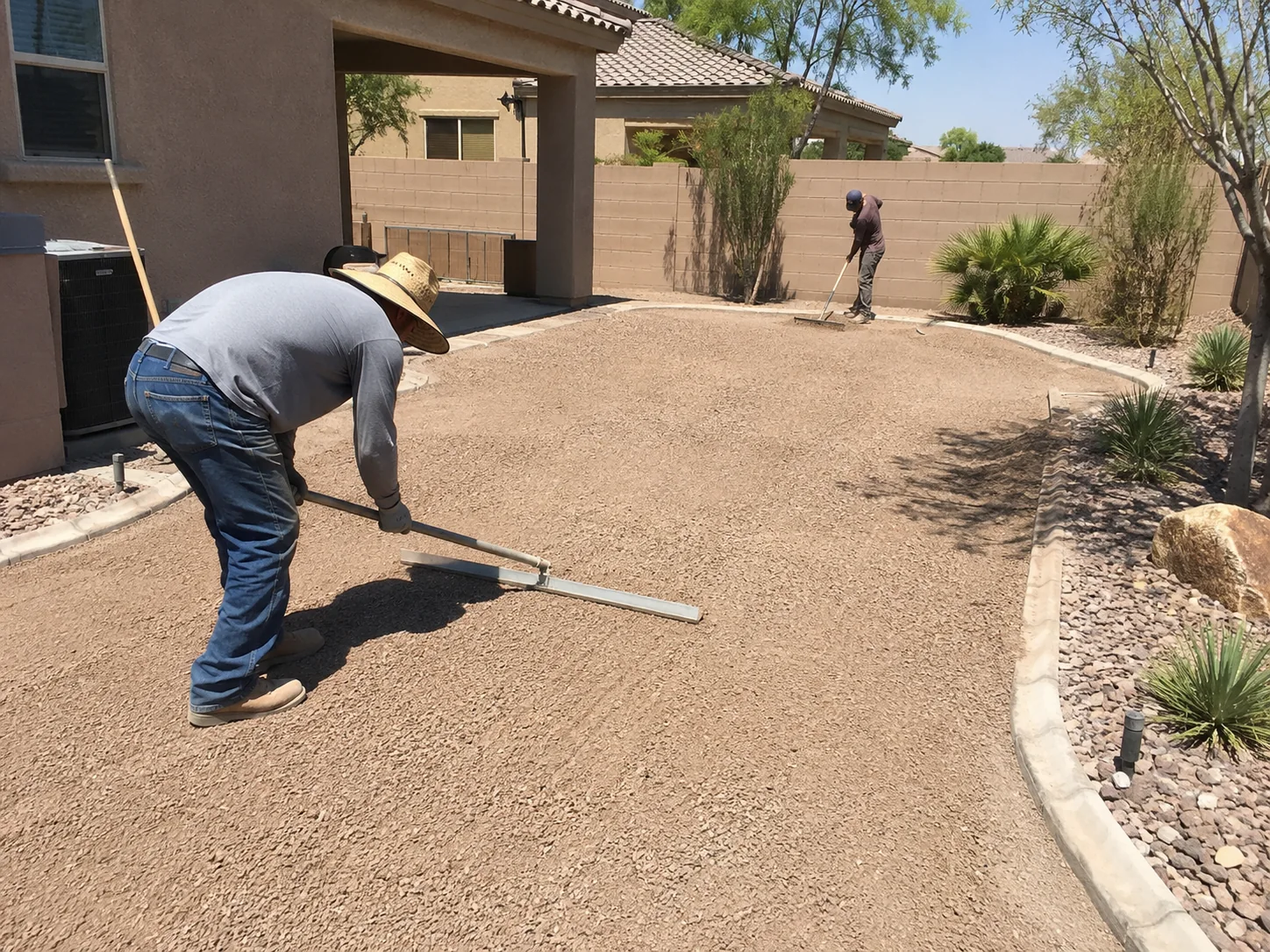 Artificial turf installation detail