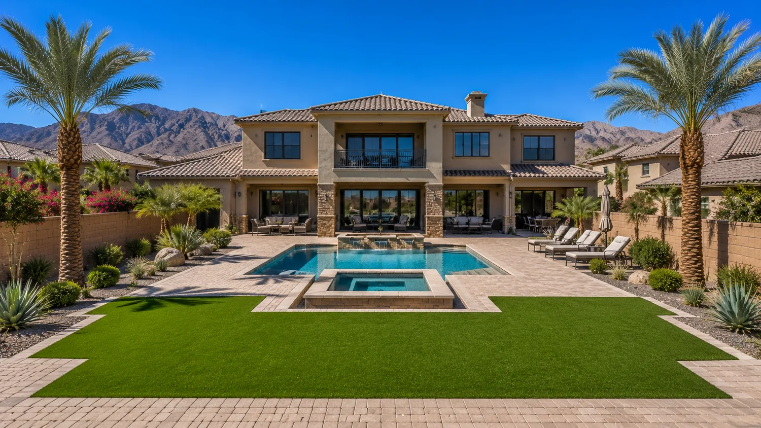 Artificial turf around pool Henderson NV